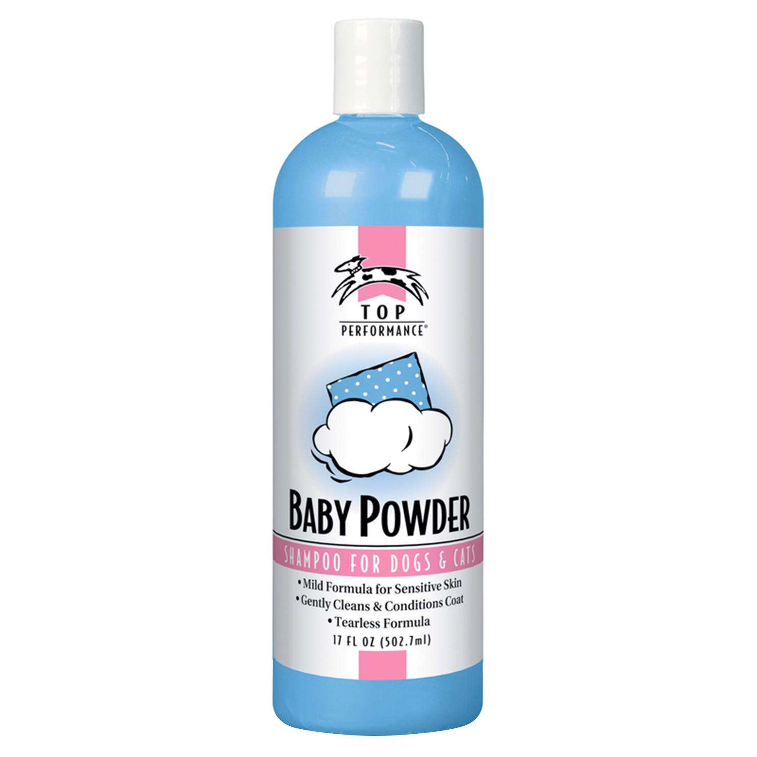 Top Performance Blue Baby Powder Cat/Dog Deodorizing Shampoo 17 oz