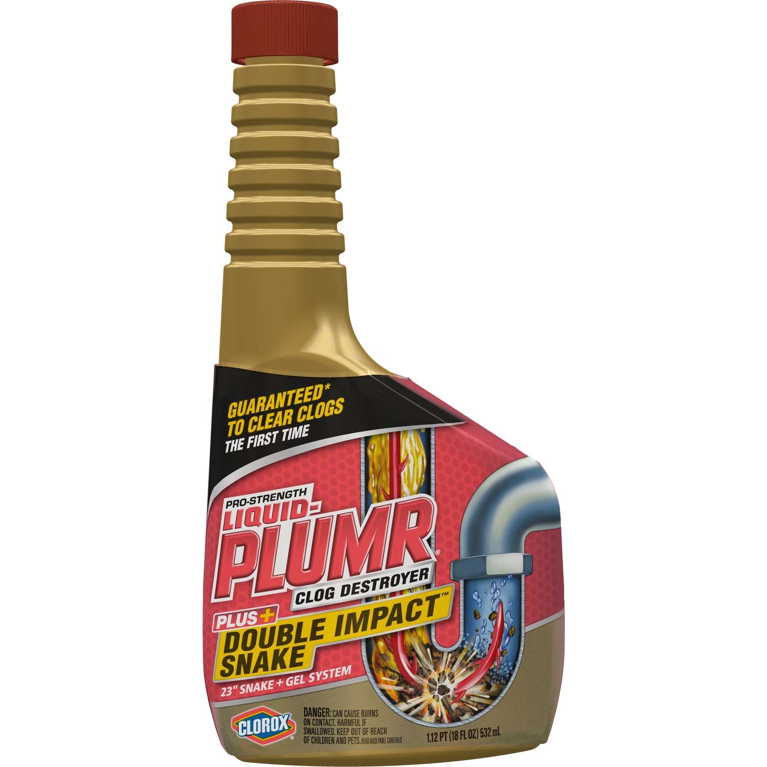 Liquid Plumr 80 Oz Pro Strength Full Drain Unclogger And Drain Cleaner Plus Pipeguard 2 Pack 4460031653 The Home Depot