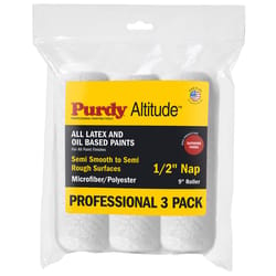 Purdy Altitude Poly Micro 9 in. W X 1/2 in. Regular Paint Roller Cover 3 pk