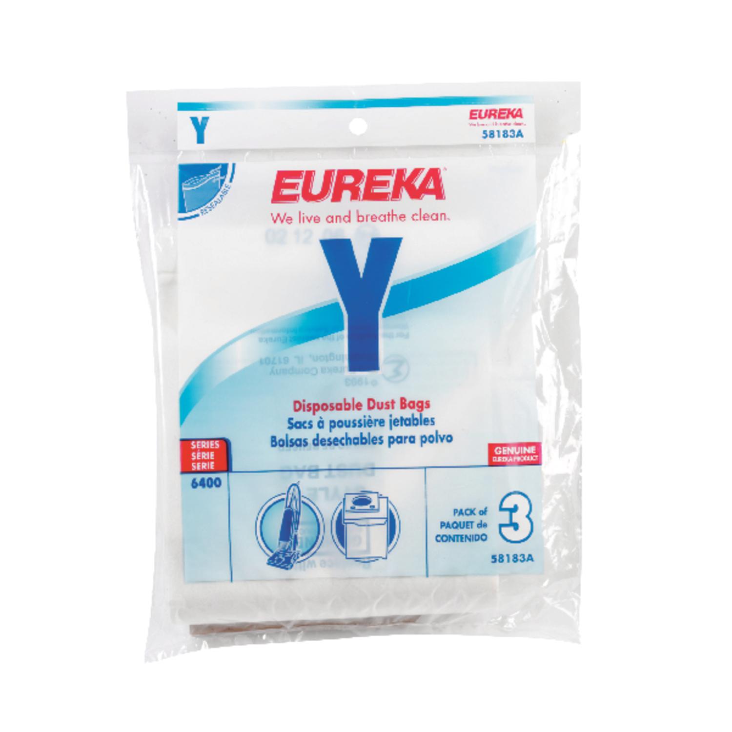 Eureka Vacuum Bag For Fits Eureka Excalibur Upright Vacuums & 6400 Serie 3 pk