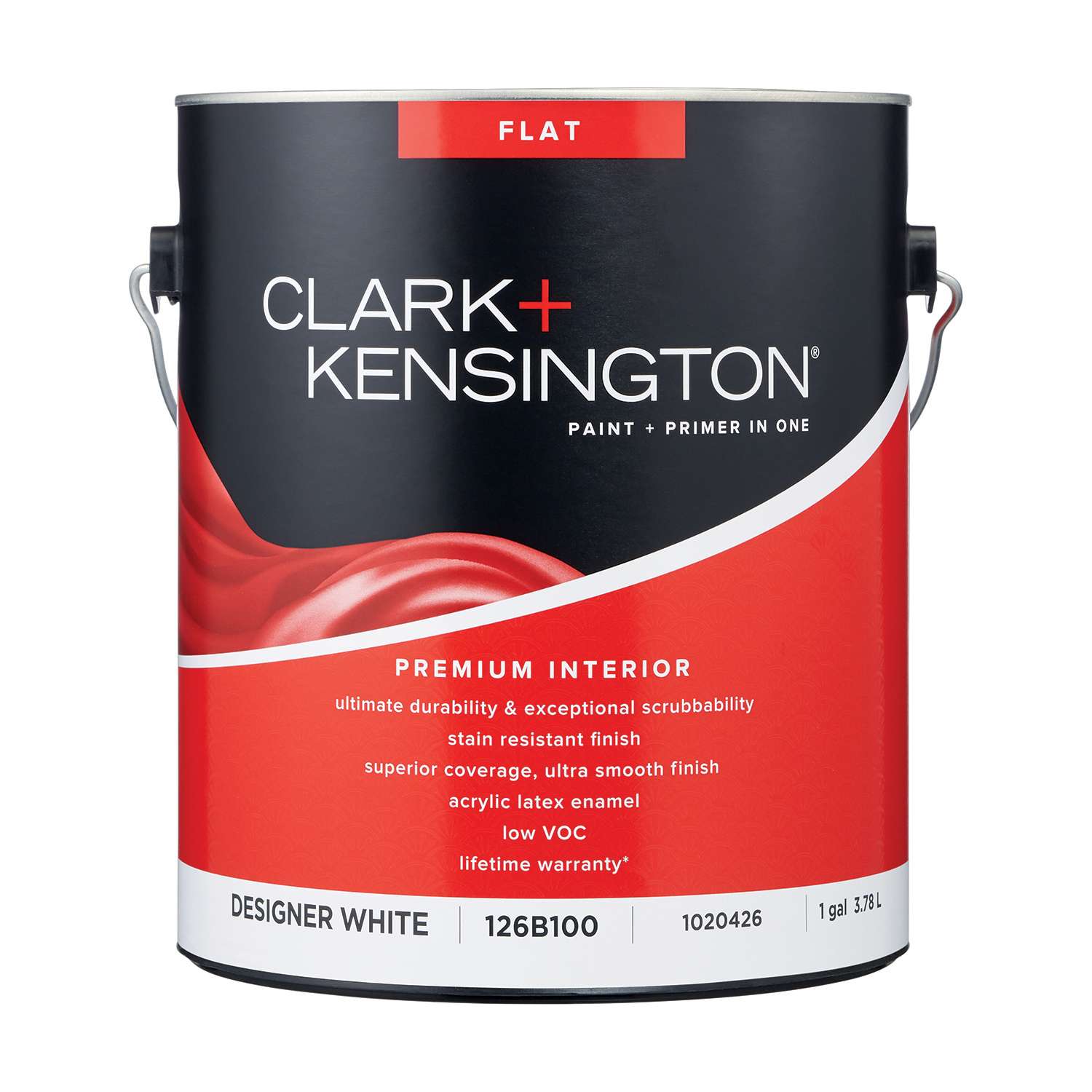 Clark+Kensington Flat Designer White Paint + Primer Interior 1 gal