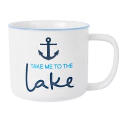 Pavilion We People 17 oz White BPA Free Lake/Anchor Mug