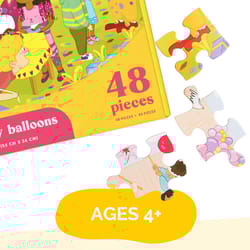 Upbounders Birthday Balloons Kids Jumbo Floor Puzzle Multicolored 48 pc