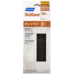 Norton WallSand 11-1/4 in. L X 4-3/16 in. W 150 Grit Silicon Carbide Drywall Sanding Screen 10 pk
