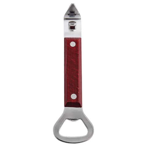 1pc Multi-functional Stainless Steel Folding Bottle Opener And Can Opener -  Perfect For Camping And Daily Use