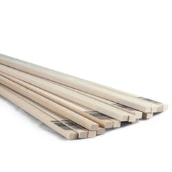 Midwest Products 1/4 in. X 3/8 in. W X 2 ft. L Basswood Strip #2/BTR Premium Grade