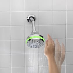 Home2O Aurora Chrome Metal 4 settings LED Showerhead 1.8 gpm