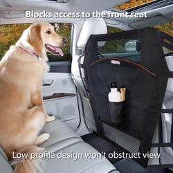 Kurgo Large Fabric Micro-Mesh Backseat Barrier Black 27 in. H X 22 in. W