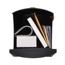 Architectural Mailboxes Patriot Classic Plastic Post Mount Black Mailbox