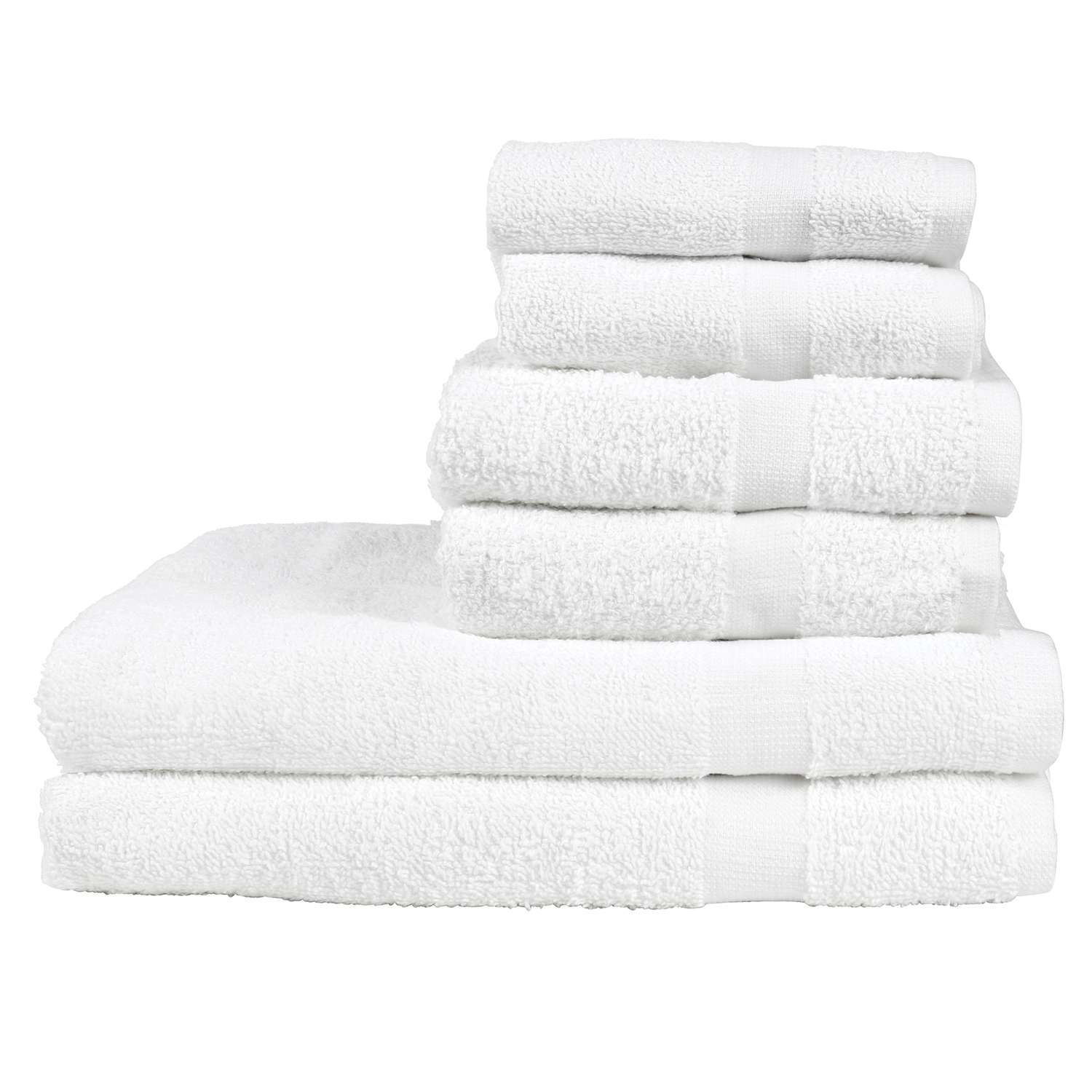 Genesis White Cotton Bath Towels