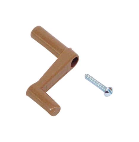 US Hardware Brown Plastic Awning Window Crank For Universal