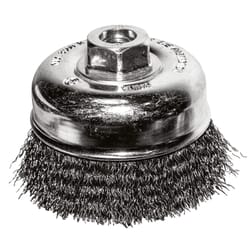 Century Drill & Tool 3 in. Crimped Wire Wheel Brush Steel 12500 rpm 2 pc