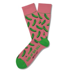 Two Left Feet Unisex The Big Dill Novelty Socks Multicolored