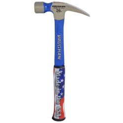 Vaughan Steel Eagle 20 oz Smooth Face Rip Claw Hammer 14 in. Steel Handle