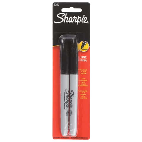 SHARPIE Permanent Markers, Fine Point, Black, 2 Boxes of 12 Total of 24  Markers