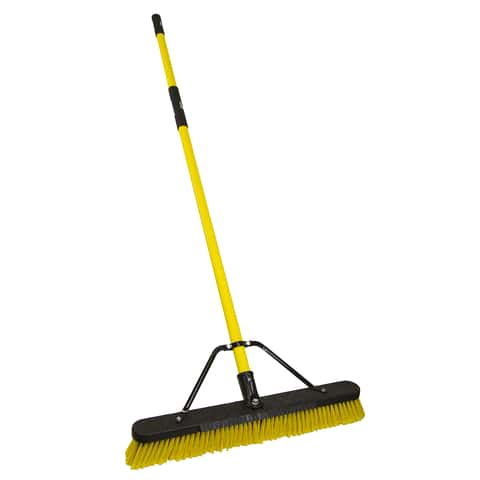 Quickie Jobsite Polypropylene 24 in. Multi-Surface Push Broom - Ace ...