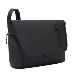 Travelon Urban Black Messenger Bag 10.25 in. H X 14 in. W