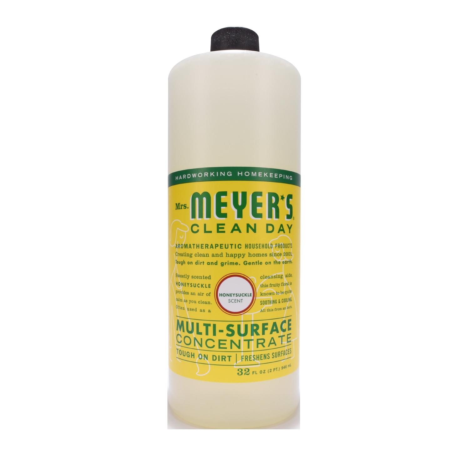 Mrs. Meyer's Clean Day Multi-Surface Concentrate Bottle, Honeysuckle Scent, 32 fl oz