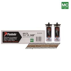 Paslode ProStrip 1-1/2 in. L Paper Strip Brite Fuel and Nail Kit 30 deg 1 pk