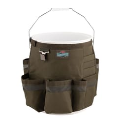 Bucket Boss Garden Boss Bucket Organizer Polyester Green