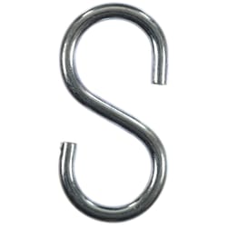 Ace Small Zinc-Plated Silver Steel 2.125 in. L S-Hook 55 lb 2 pk