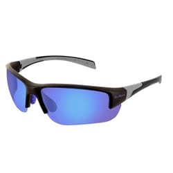 Global Vision Samson Polarized Safety Glasses Blue Lens Black/Gray Frame 1 pk