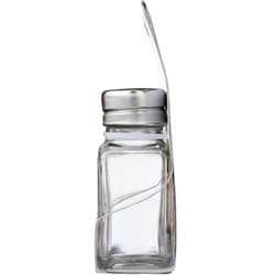 Farberware Clear Glass/Stainless Steel Salt and Pepper Shakers