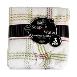 Ritz Soap&Water Multicolored Cotton Check Dish Cloth 3 pk