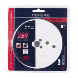 Norske 5 in. Cobalt Bi-Metal High Speed Steel Hole Saw 1 pk