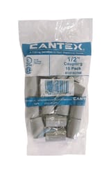 Cantex 1/2 in. D PVC Electrical Conduit Coupling 15 pk