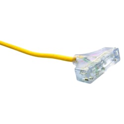 Southwire Outdoor 50 ft. L Yellow Tri-Source Extension Cord 12/3 SJEOOW