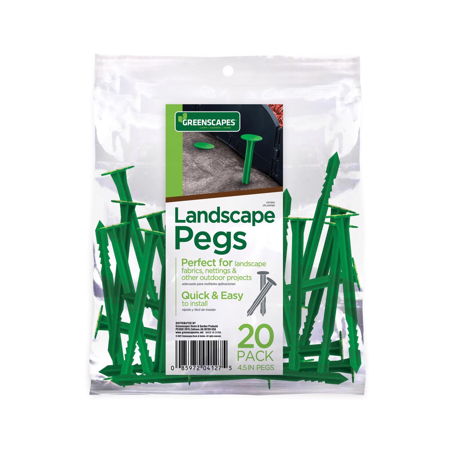 Easy Gardener FabricPegs 4.5 in. H X 1 in. W Plastic Landscaping Stake 10 pk Easy Gardener FabricPegs 4.5 in. H X 1 in. W Plastic Landscaping Stake 10 pk