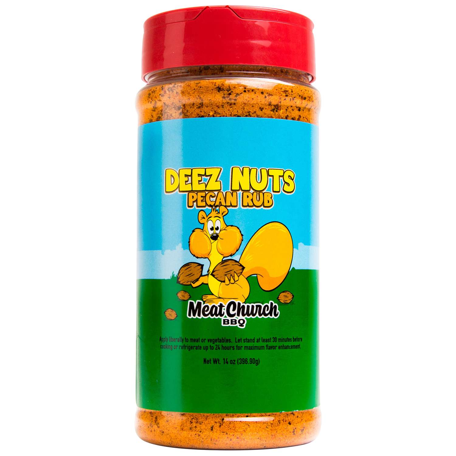 Meat Church BBQ Rub Deez Nuts Honey Pecan Seasoning 14 oz. Bottle Ace