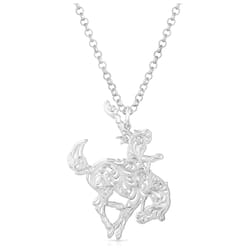 Montana Silversmiths Women's Cowgirl Bronc Rider Silver Necklace