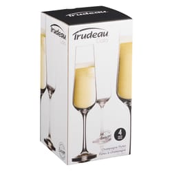 Trudeau 7 oz Clear Crystal Champagne Flutes