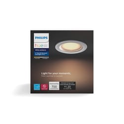 Philips Hue Round E26 (Medium) Smart-Enabled Retrofit Kit White 65 Watt Equivalence 1 pk