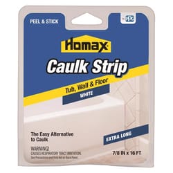 Homax White Silicone Caulk Strips 7/8 in. x 16 ft.