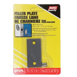 Prime-Line Gray Steel Edge Filler Plate 1 pk