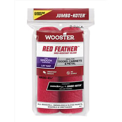 Wooster Red Feather Velour 4-1/2 in. W X 1/4 in. Mini Paint Roller Cover 2 pk