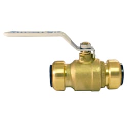 Apollo Tectite 1 in. Brass Push Fit Ball Valve Standard Port