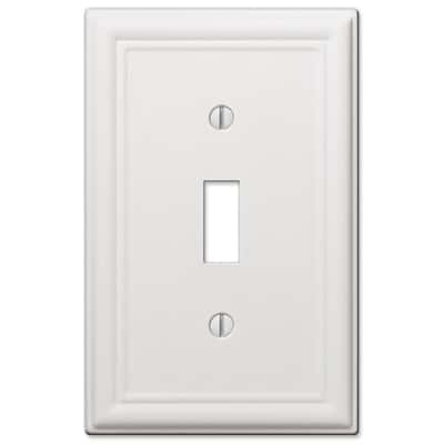 Amerelle Chelsea White 1 Gang Stamped Steel Toggle Wall Plate 1 Pk Ace Hardware