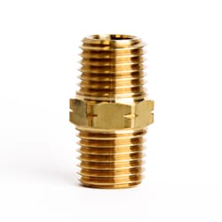 ATC 1/4 in. MPT X 1/4 in. D MPT Yellow Brass Hex Nipple