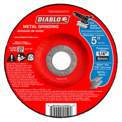 Diablo 5 in. D X 7/8 in. Aluminum Oxide Metal Grinding Disc 1 pc