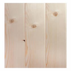 Global Product 3.5 in. W X 8 ft. L Unfinished Knotty Pine Wall Planking