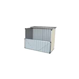 Build-Well  42 in. H x 50 in. W x 36 in. D Cream  Steel  Outdoor Storage Shed 