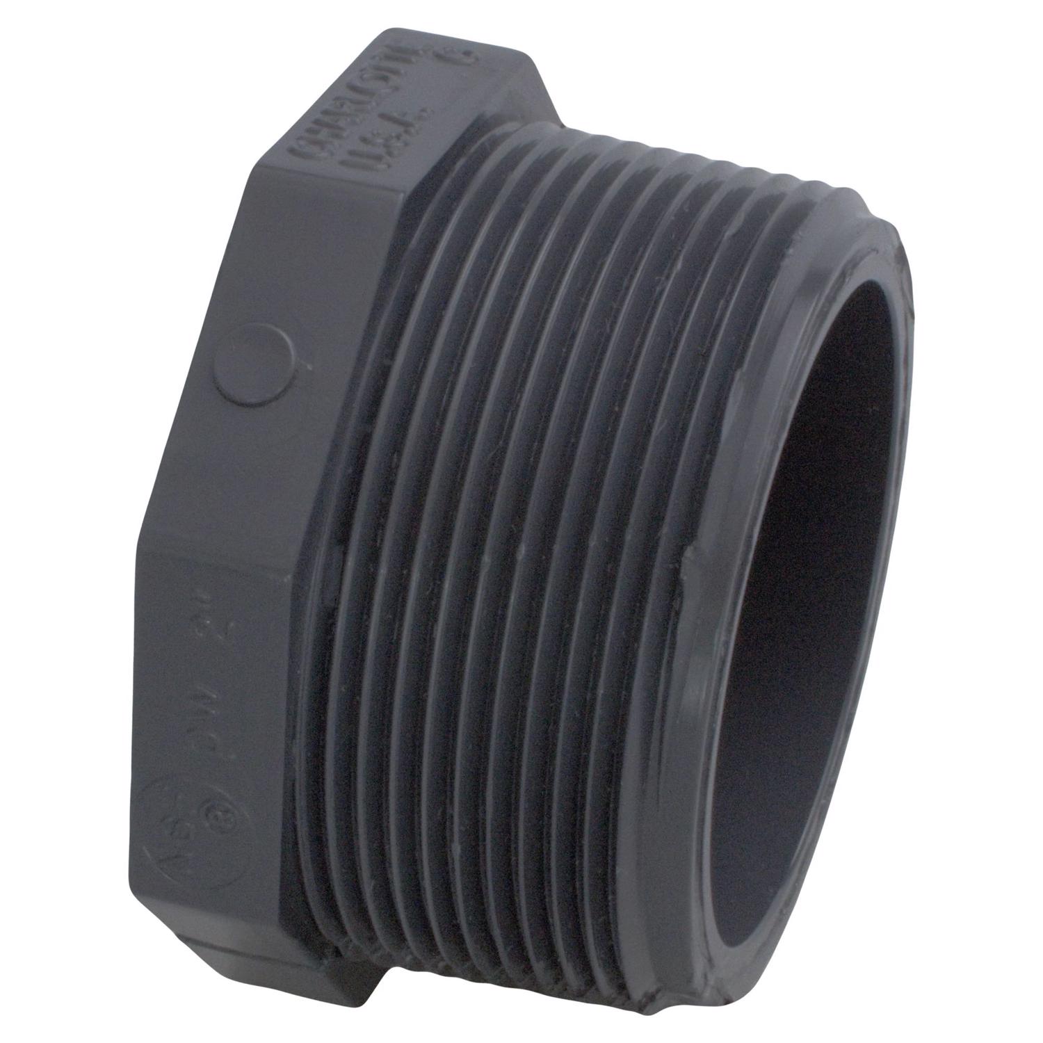 Charlotte Pipe Schedule 80 3/4 in. MPT X 3/4 in. D MPT PVC Threaded ...