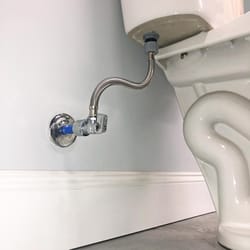 Keeney Quick Lock 1/2 in. Push in. IP 12 in. Stainless Steel Toilet Supply Line