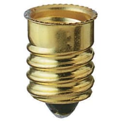 Westinghouse Brass European to Candelabra Base Socket Reducer 1 pk