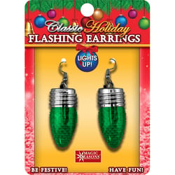 Magic Seasons Christmas Classic Bulb Holiday Earrings 2 pc