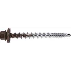 HILLMAN Power Pro No. 10 Ga. X 2 in. L Hex Drive Washer Head Coarse Roofing Screws